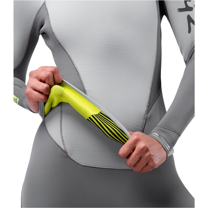 2020 Zhik Dames Superwarm X 3/2mm Neoprene Top & Skiff Long John Wetsuit Combi-Set Grey